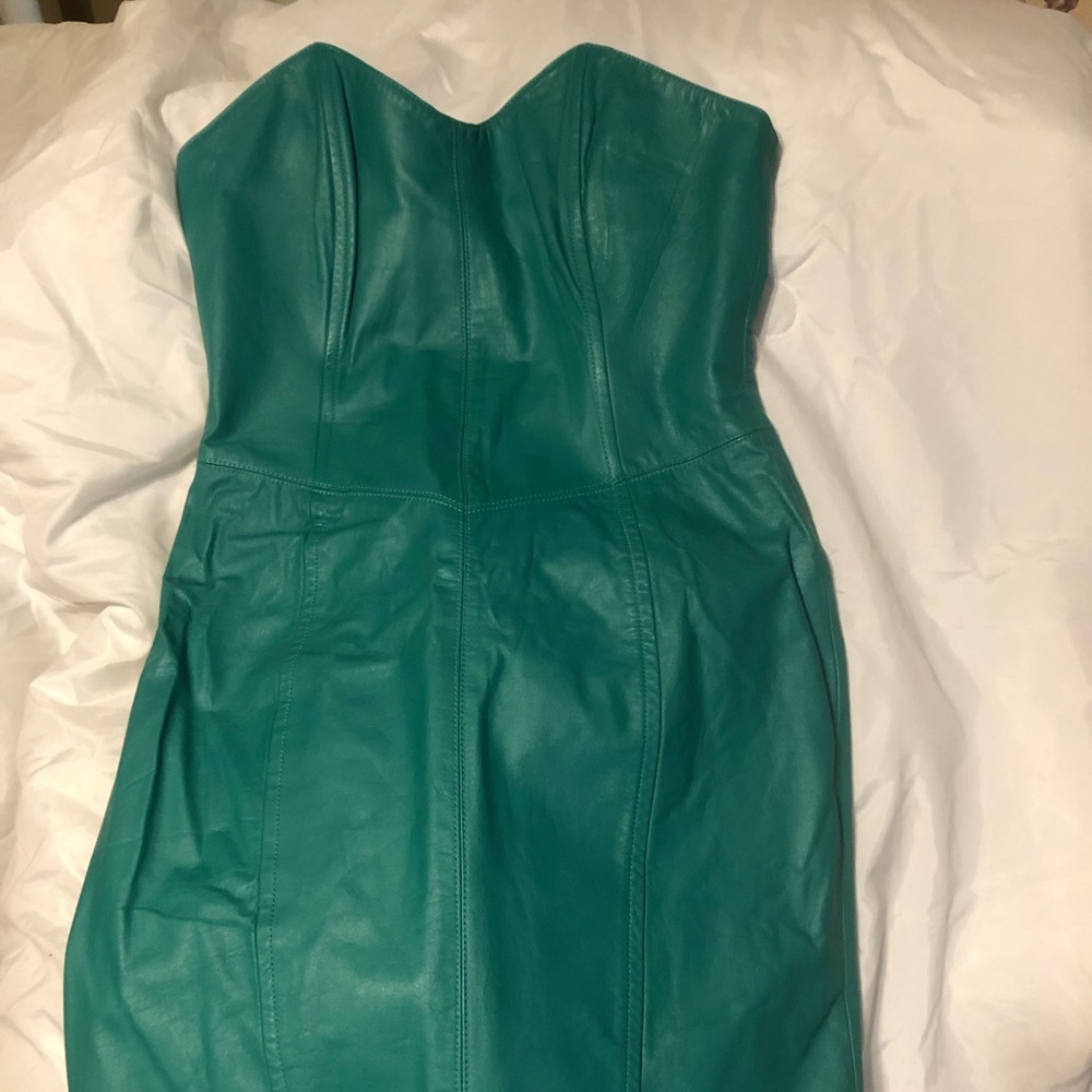 Leather dress